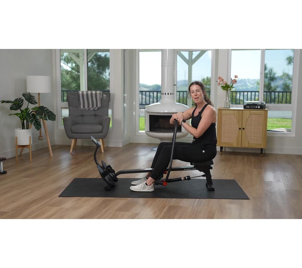 SUNNY HEALTH Smart Compact Full Motion Rowing Machine - Black image number 2 of 3