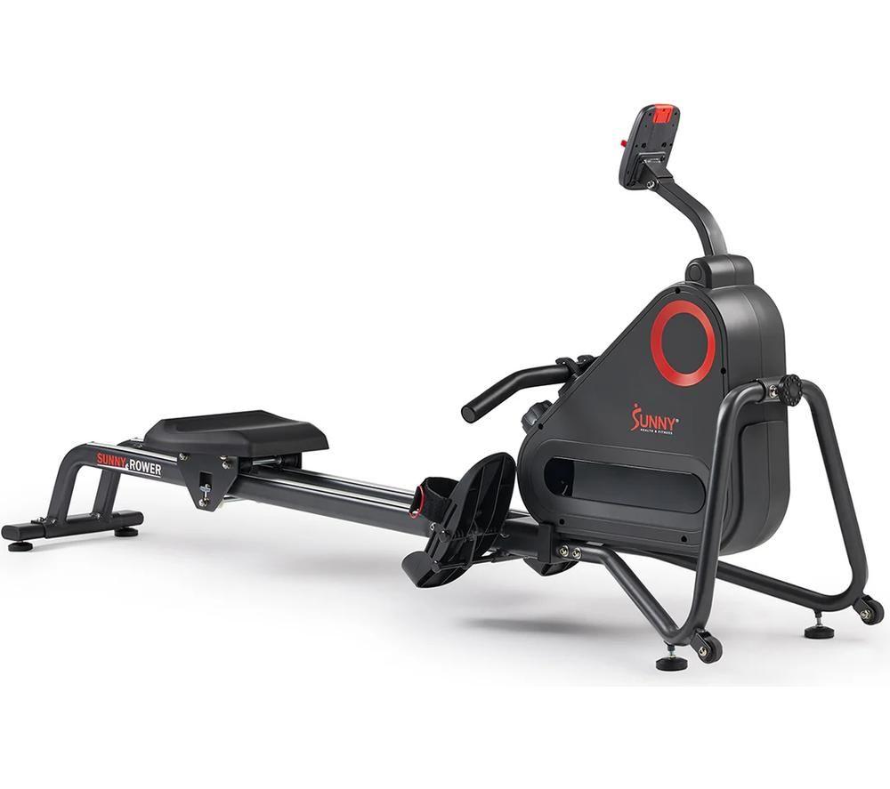 SUNNY HEALTH Smart Bluetooth Magnetic Rowing Machine - Black image number 4 of 5