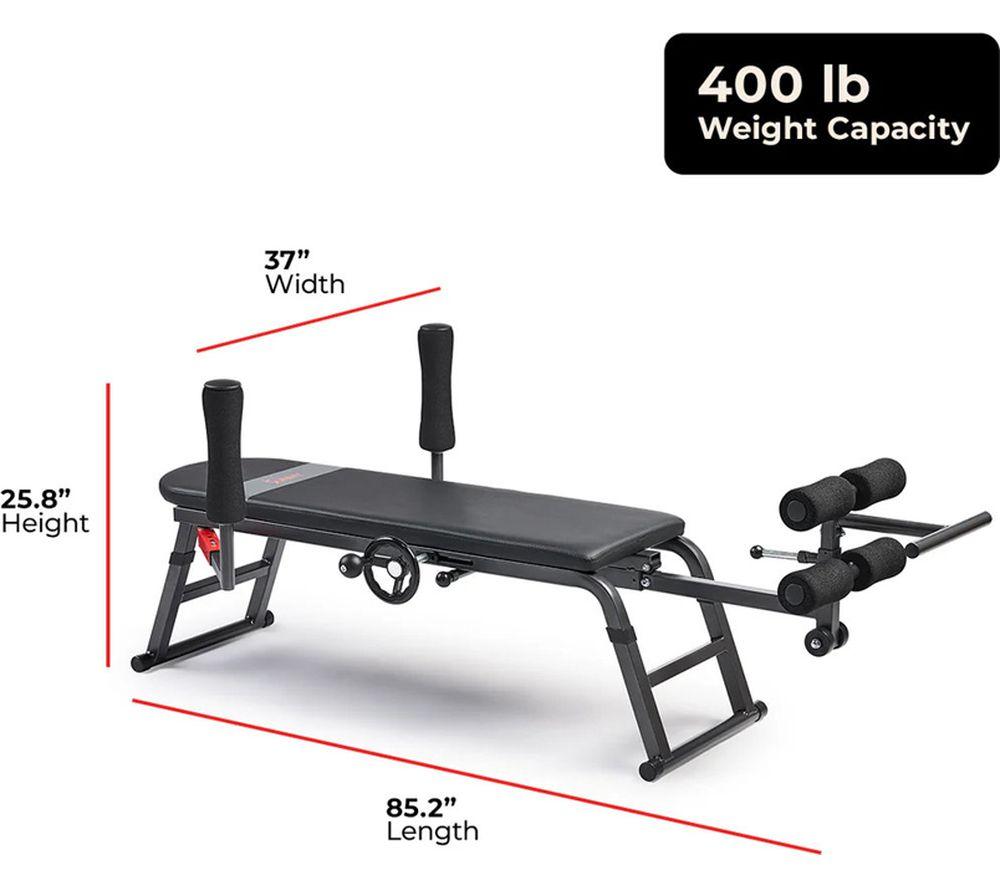 SUNNY HEALTH Decompression Bench - Black image number 6 of 8