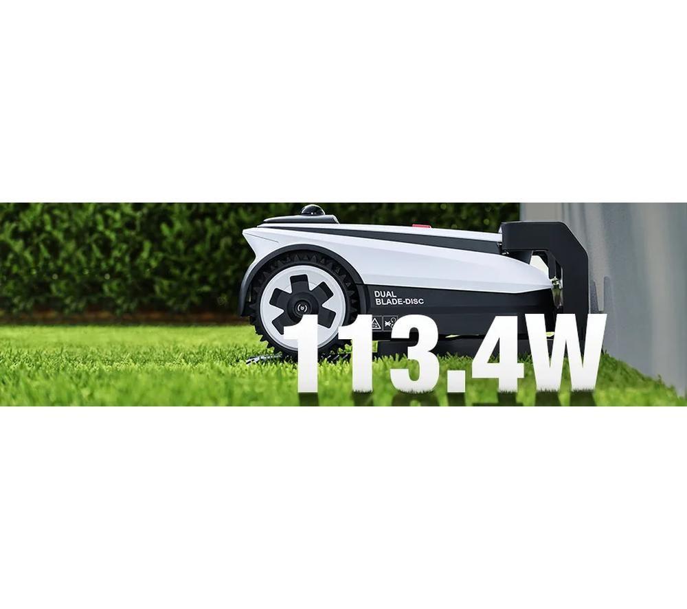 ECOVACS GOAT A1600 LiDAR PRO MR2507B Cordless Robot Lawn Mower - White & Black image number 3 of 6