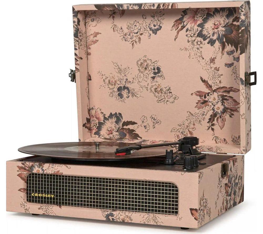 CROSLEY Voyager CR8017B-FL4 Belt Drive Bluetooth Turntable - Floral image number 2 of 6