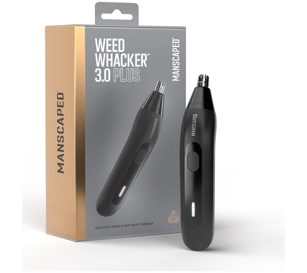 MANSCAPED The Weed Whacker 3.0 Plus Wet & Dry Nose & Ear Hair Trimmer - Black