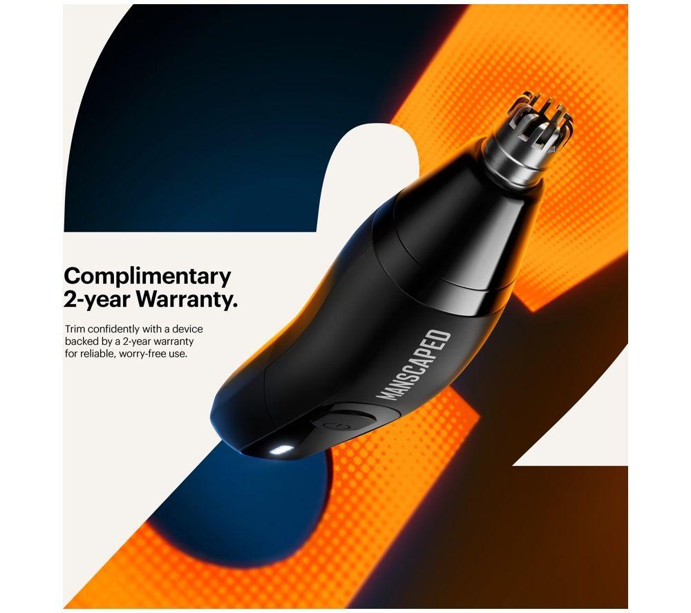MANSCAPED The Weed Whacker 3.0 Plus Wet & Dry Nose & Ear Hair Trimmer - Black image number 6 of 7