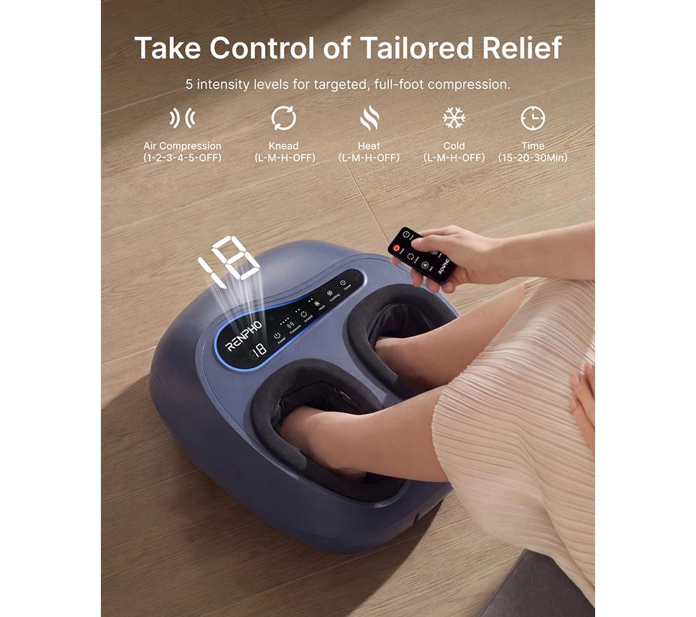 RENPHO Shiatsu Foot Massager - Black image number 8 of 11