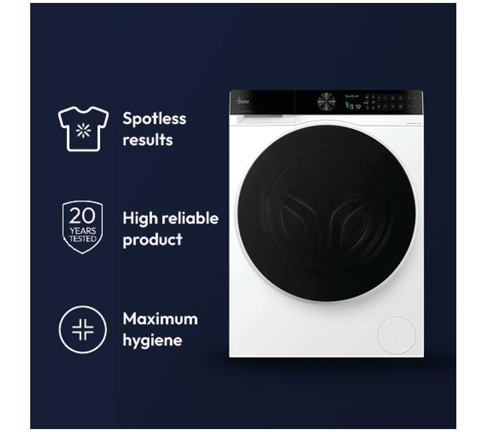 HOOVER Pro Wash Series 7 HBQD 412BL10JU-80 WiFi-enabled 12 kg 1400 Spin Washing Machine - Matte Black image number 6 of 7