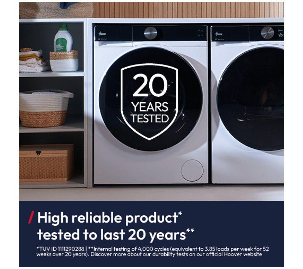 HOOVER Pro Wash Series 7 HBQD 412BL10JU-80 WiFi-enabled 12 kg 1400 Spin Washing Machine - Matte Black image number 7 of 7