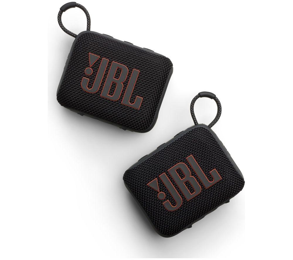 JBL Go 4 Duo Portable Bluetooth Speaker Bundle - Black image number 3 of 3