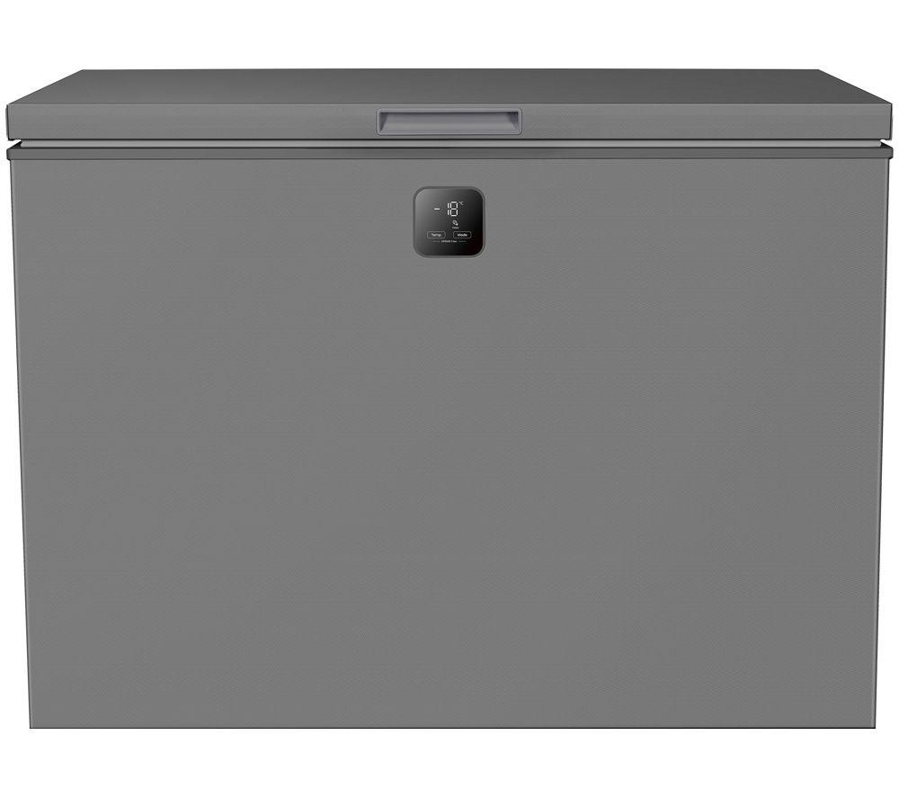 Hisense Ft280wn3sgd Chest Freezer - Grey, Silver/Grey