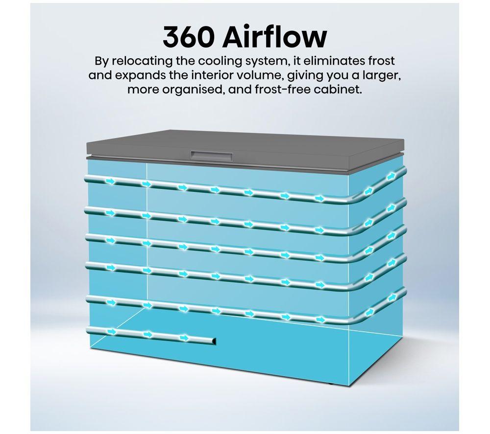 HISENSE FT280WN3SGD Chest Freezer - Grey image number 3 of 7
