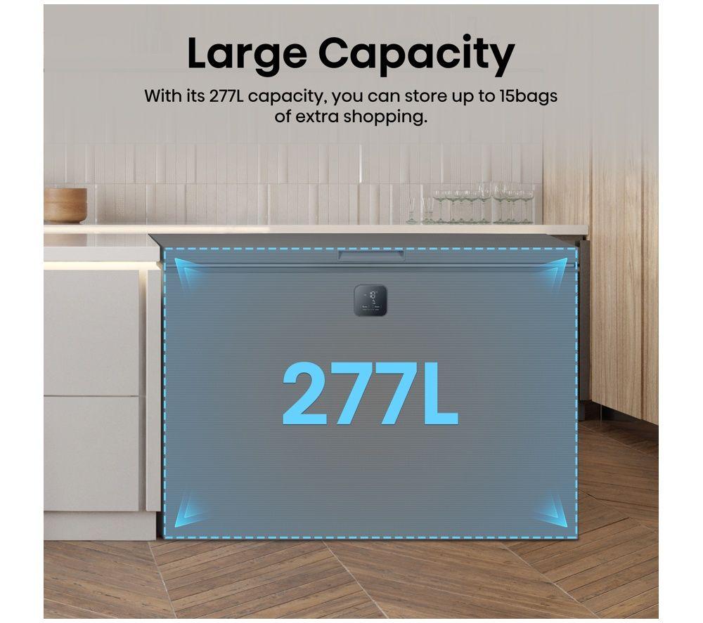 HISENSE FT280WN3SGD Chest Freezer - Grey image number 6 of 7
