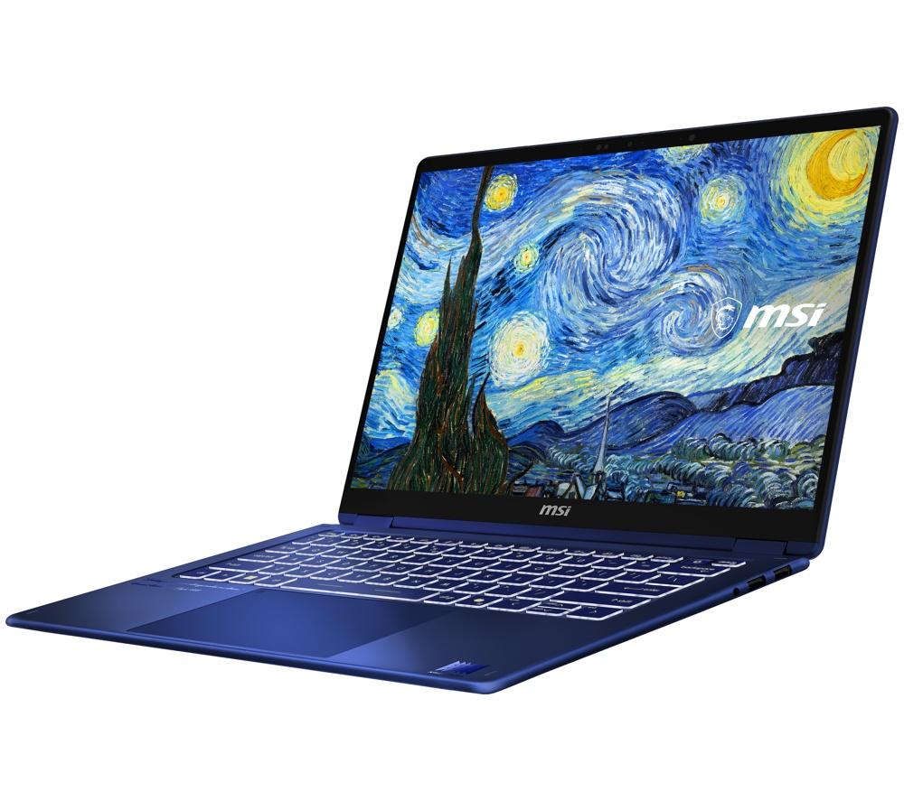MSI Prestige 14 Flip AI+ Vincent van Gogh Edition 14" Laptop - Intel&reg; Core&trade; Ultra X9, 1 TB SSD, Blue image number 2 of 6