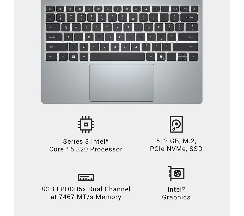 DELL XPS 13 DX13260 13.4" Laptop - Intel&reg; Core&trade; 5, 512 GB SSD, Silver image number 15 of 20