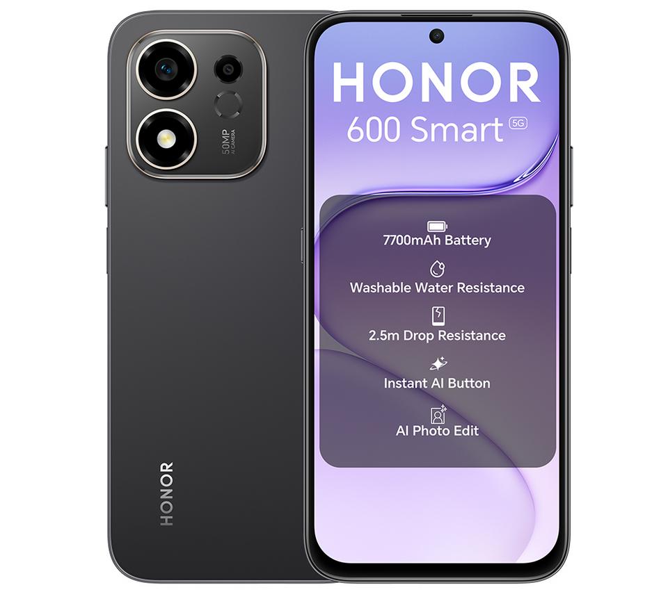 HONOR 600 Smart 5G - 128 GB, Black
