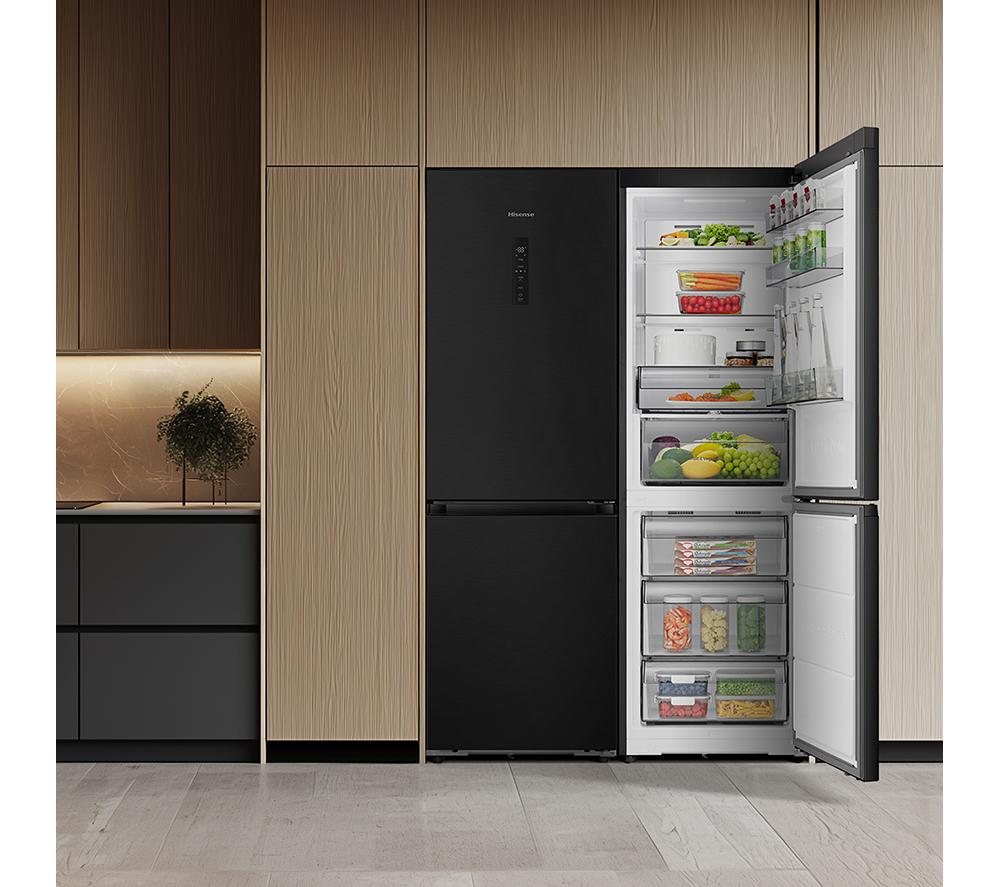 HISENSE KitchenFit RB3K330SEFE Smart 60/40 Fridge Freezer - Black image number 10 of 20