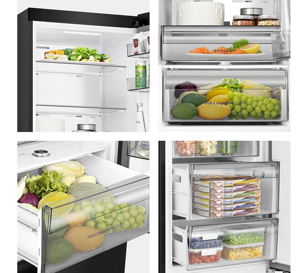 HISENSE KitchenFit RB3K330SEFE Smart 60/40 Fridge Freezer - Black image number 13 of 20