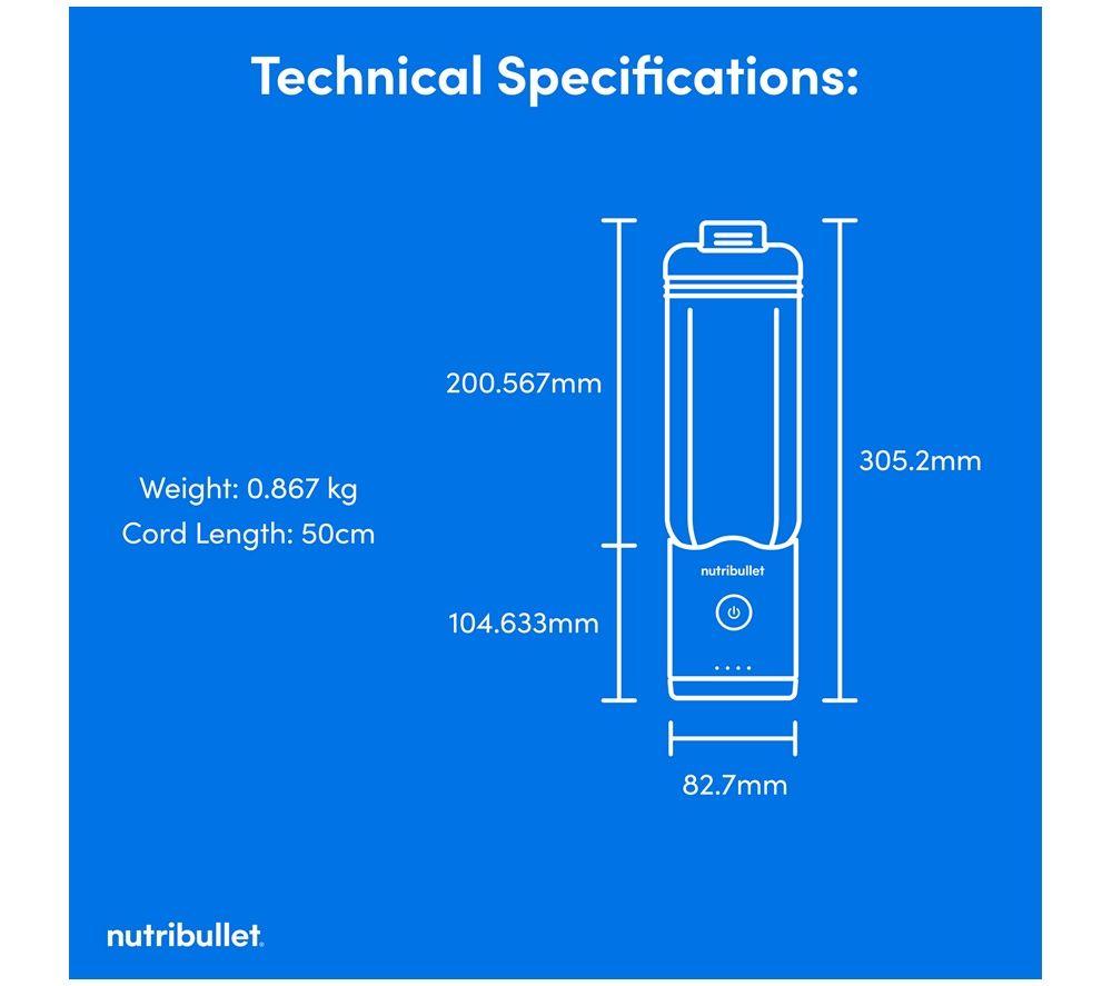 NUTRIBULLET Flex Portable Blender - Black image number 6 of 9