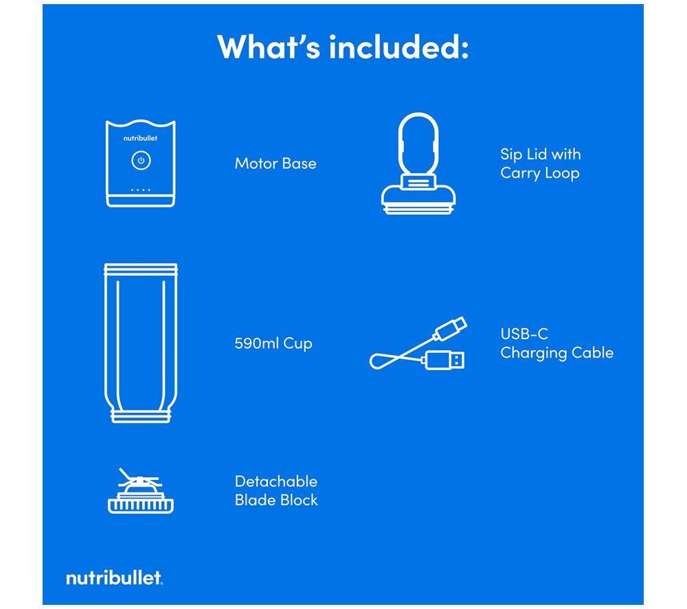 NUTRIBULLET Flex Portable Blender - Black image number 7 of 9