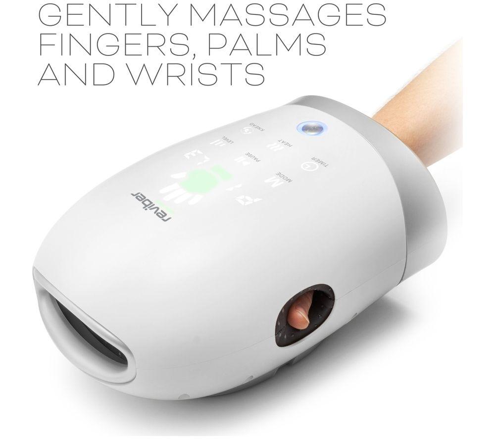 REVIBER RV-HDMS Hand Spa Massager - White & Silver image number 2 of 5