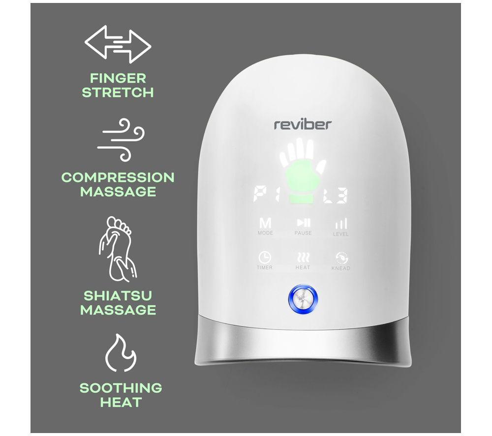 REVIBER RV-HDMS Hand Spa Massager - White & Silver image number 4 of 5