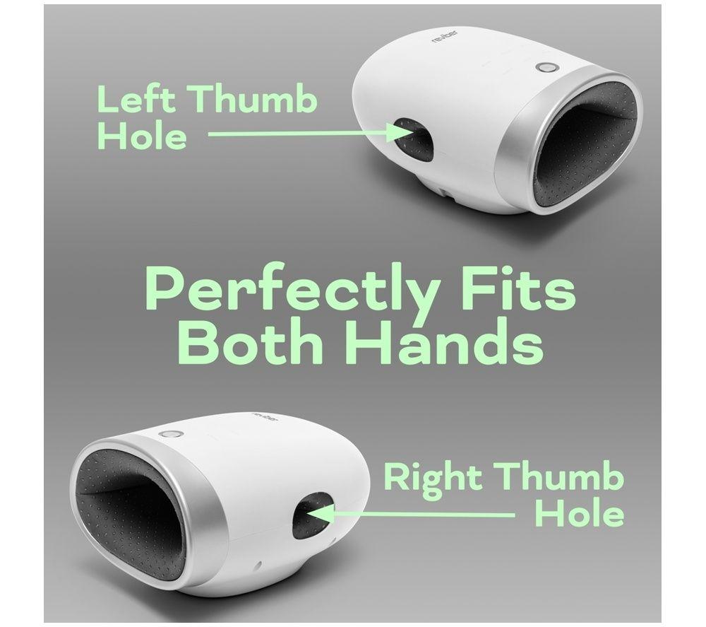 REVIBER RV-HDMS Hand Spa Massager - White & Silver image number 5 of 5