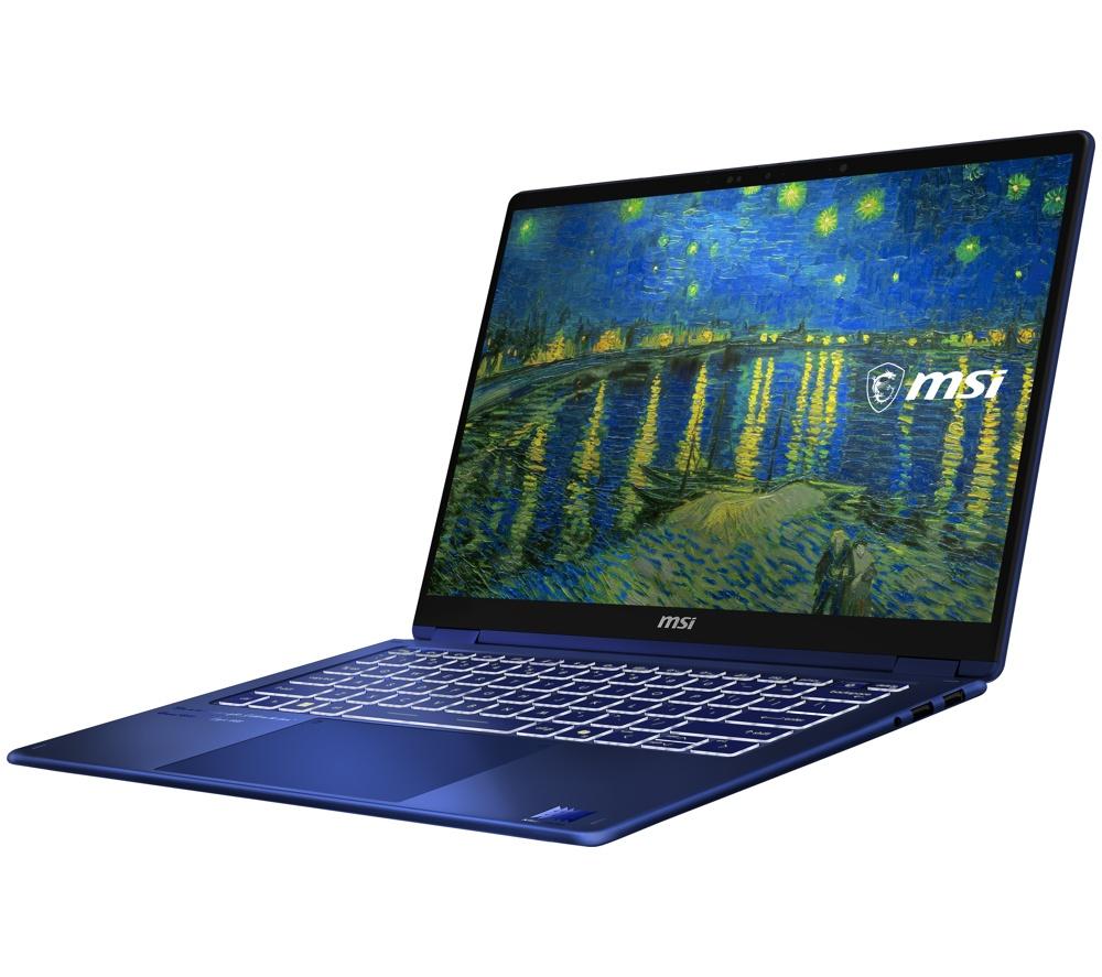 MSI Prestige 14 Flip AI+ Vincent van Gogh Edition 14" Laptop - Intel&reg; Core&trade; Ultra X9, 1 TB SSD, Blue image number 3 of 6