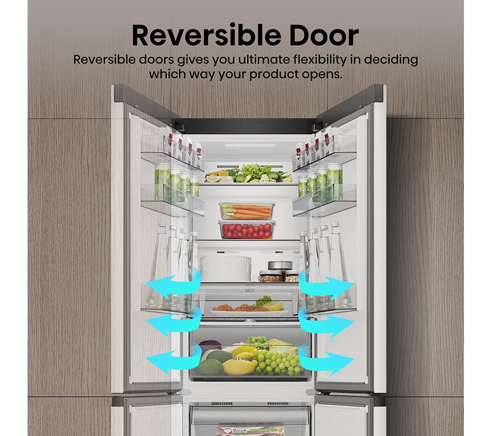 HISENSE KitchenFit RB3K330SEWE Smart 60/40 Fridge Freezer - White image number 14 of 21