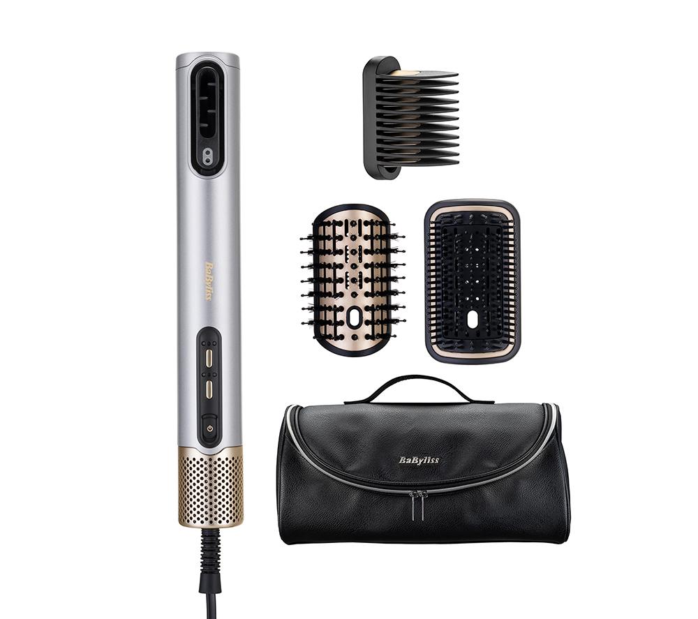 BABYLISS Air Wand Limited Edition Dryer, Styler & Straightener Beauty Set - Silver