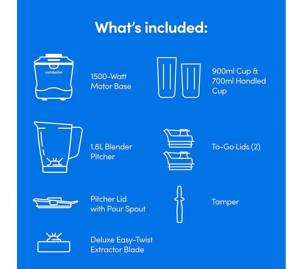 NUTRIBULLET SmartSense Blender Combo - Black image number 13 of 13