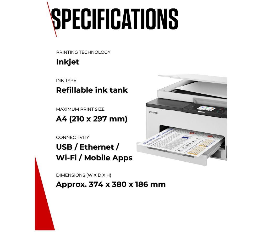 CANON MAXIFY GX2051 All-in-One Wireless Inkjet Printer with Fax image number 4 of 6