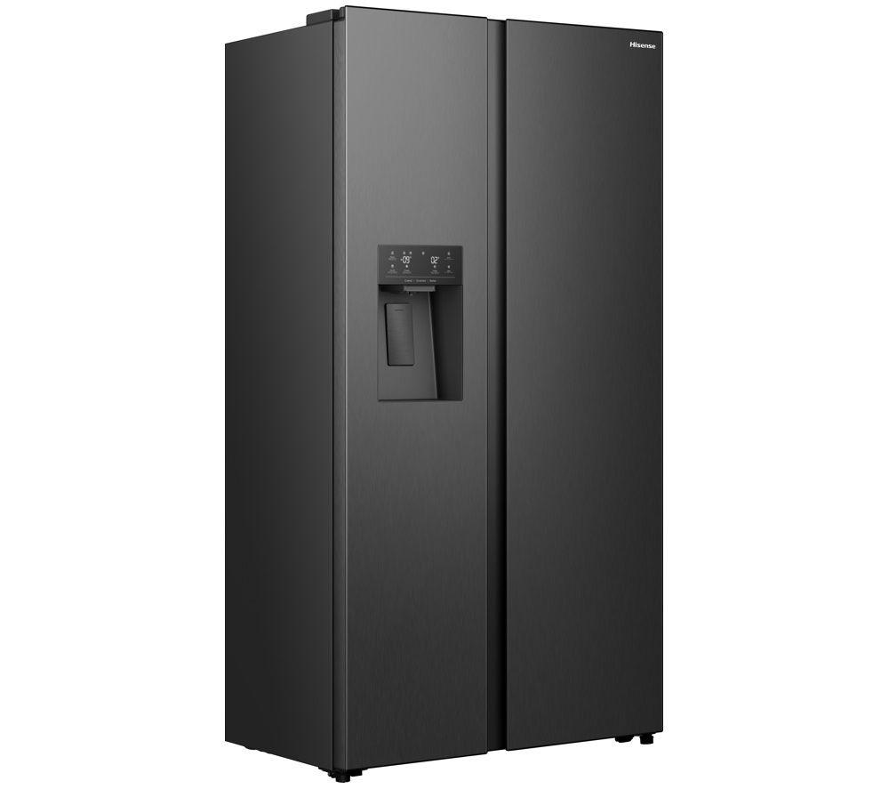 HISENSE PureFlat RS5P528STFE American-Style Smart Fridge Freezer - Black Stainless Steel image number 6 of 6