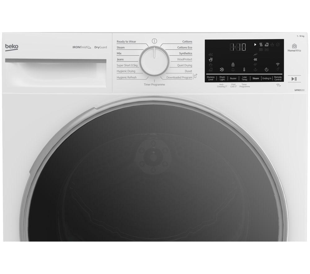 BEKO bPRO 500 B5T41024INW 10 kg Heat Pump Tumble Dryer - White image number 5 of 8