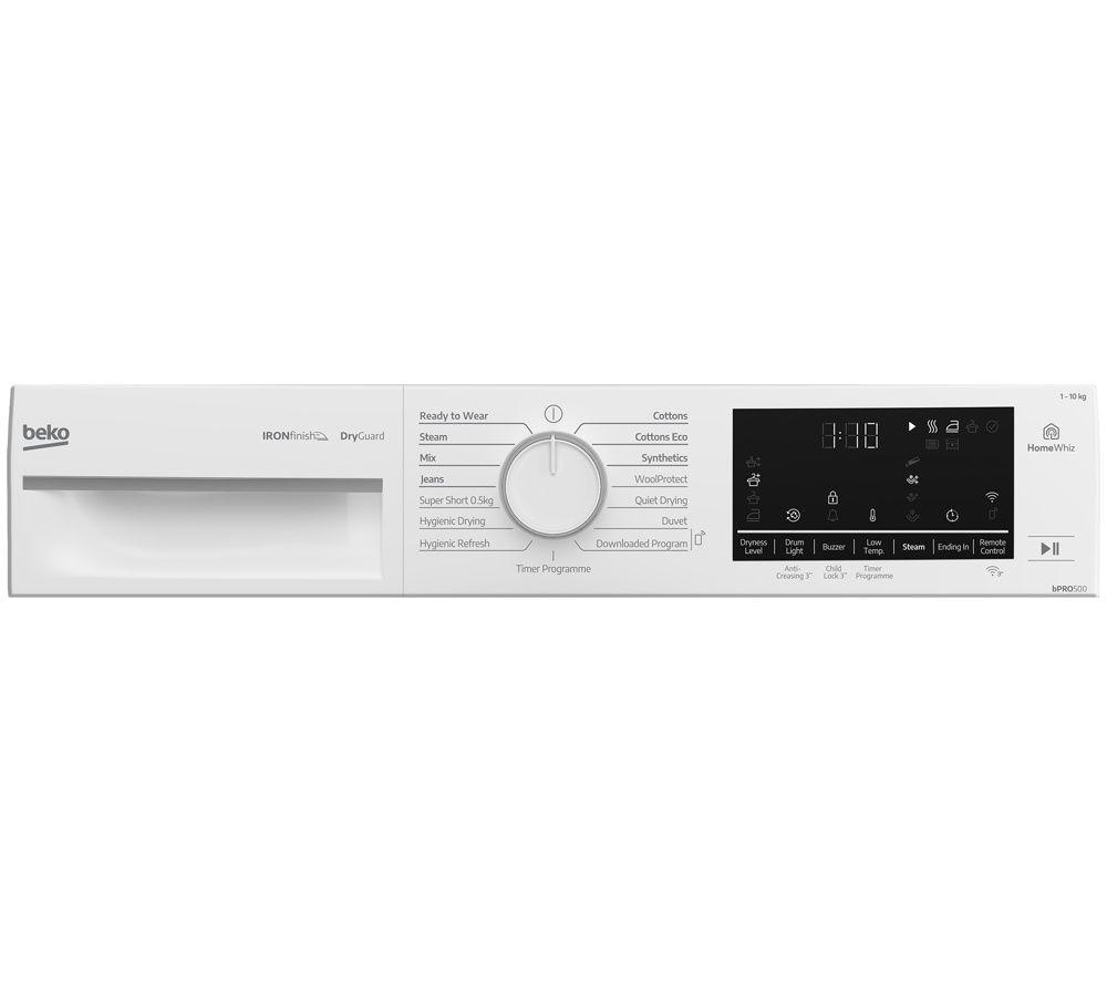 BEKO bPRO 500 B5T41024INW 10 kg Heat Pump Tumble Dryer - White image number 6 of 8