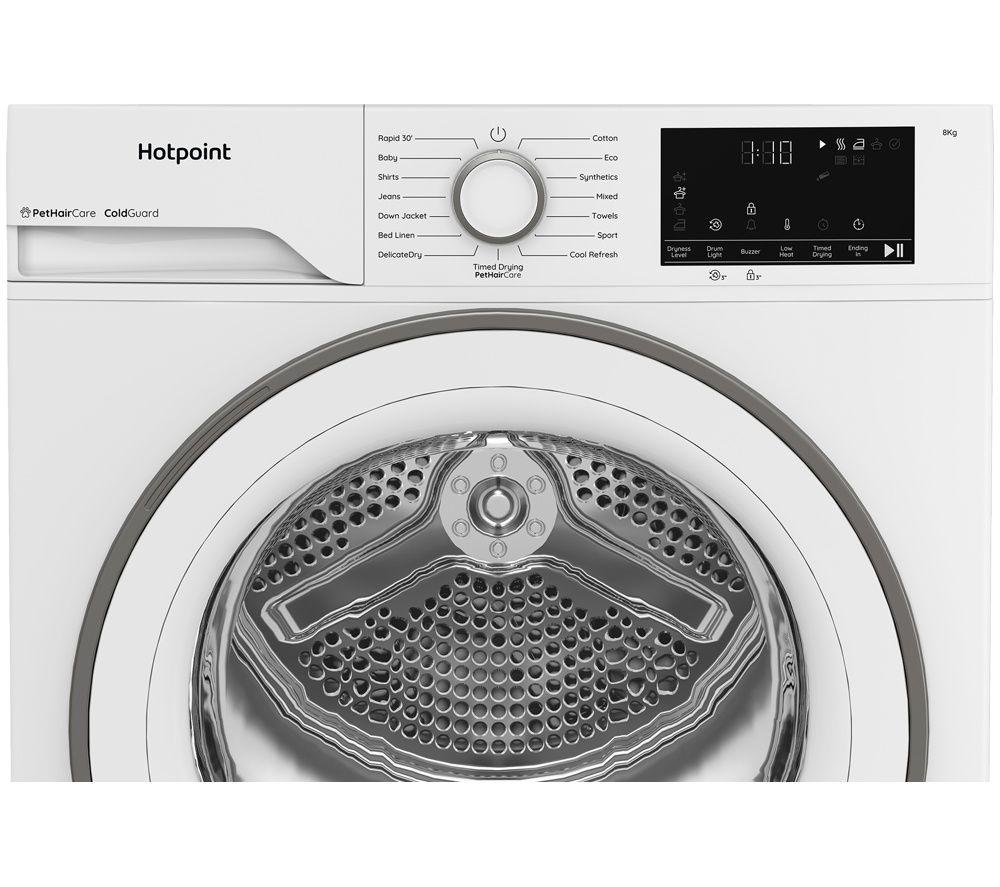 HOTPOINT C HSD 83M WW UK 8 kg Heat Pump Tumble Dryer - White image number 4 of 12
