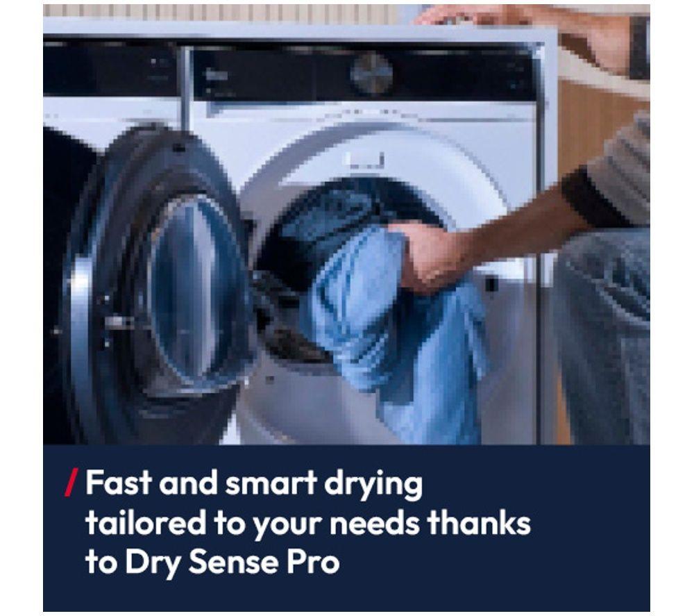 HOOVER Pro Dry Series 7 HBQ 10N4BX-80 WiFi-enabled 10 kg Heat Pump Tumble Dryer - White image number 3 of 8