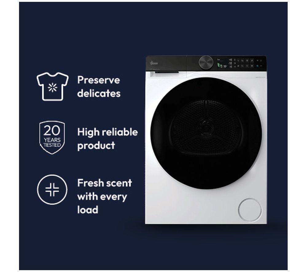 HOOVER Pro Dry Series 7 HBQ 10N4BX-80 WiFi-enabled 10 kg Heat Pump Tumble Dryer - White image number 5 of 8