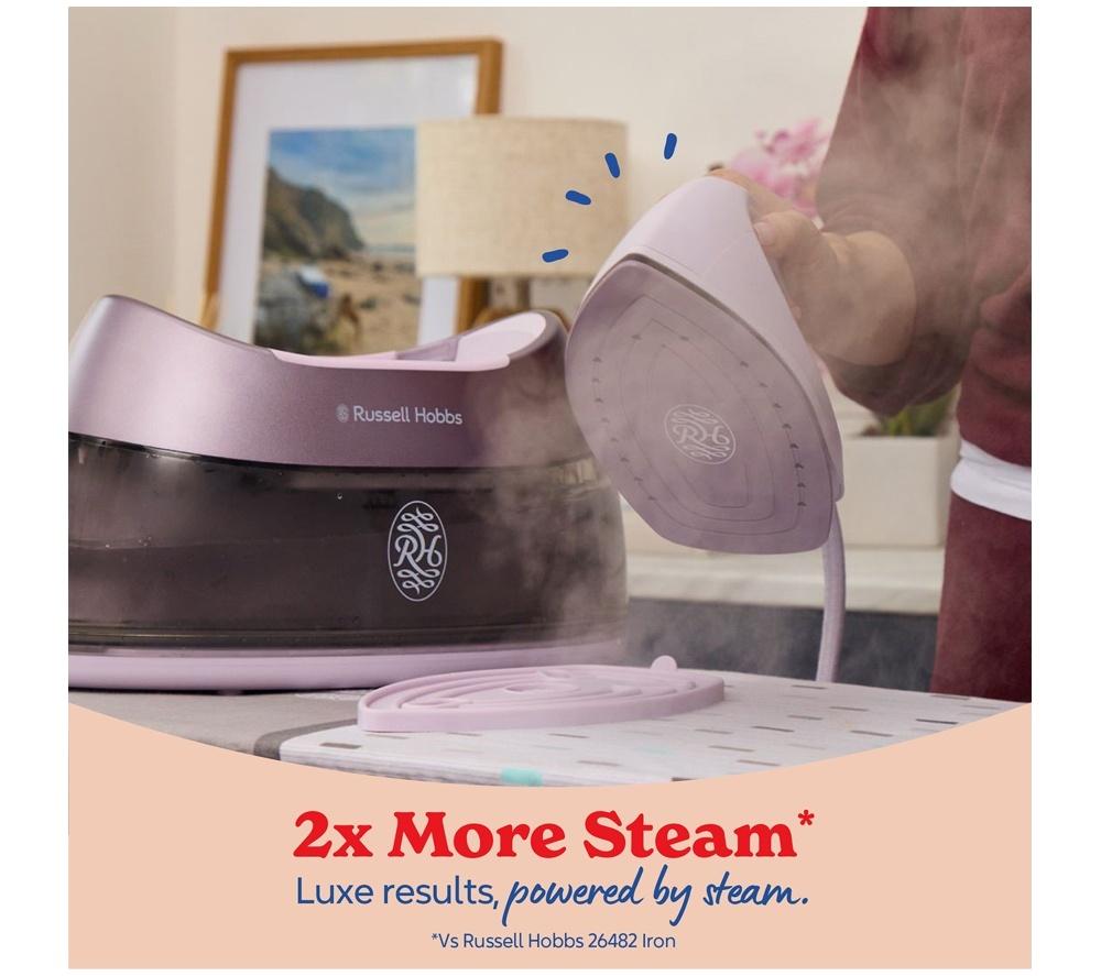 RUSSELL HOBBS Fabric Luxe Steam Iron - Lilac image number 2 of 5
