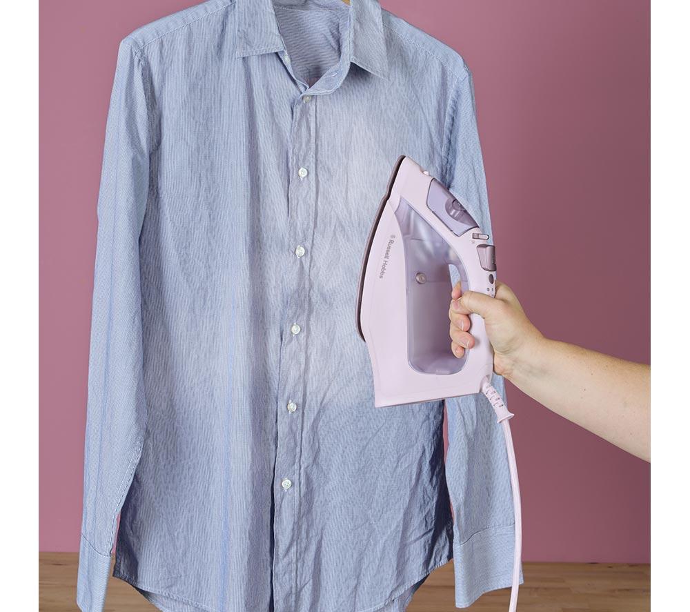 RUSSELL HOBBS Fabric Luxe Steam Iron - Lilac image number 6 of 7