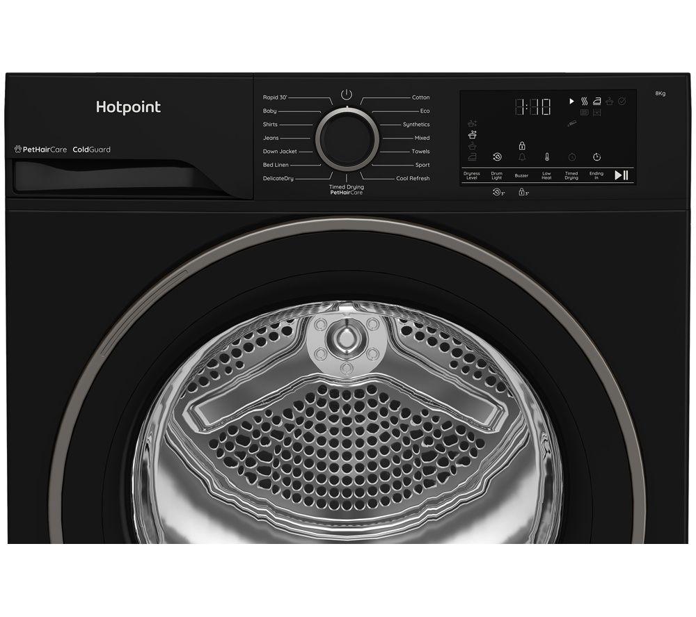 HOTPOINT C HSD 83M BB UK 8 kg Heat Pump Tumble Dryer - Black image number 4 of 11