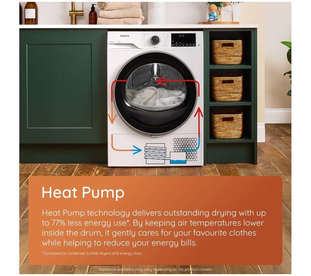 HOTPOINT C HSD 83M BB UK 8 kg Heat Pump Tumble Dryer - Black image number 8 of 11