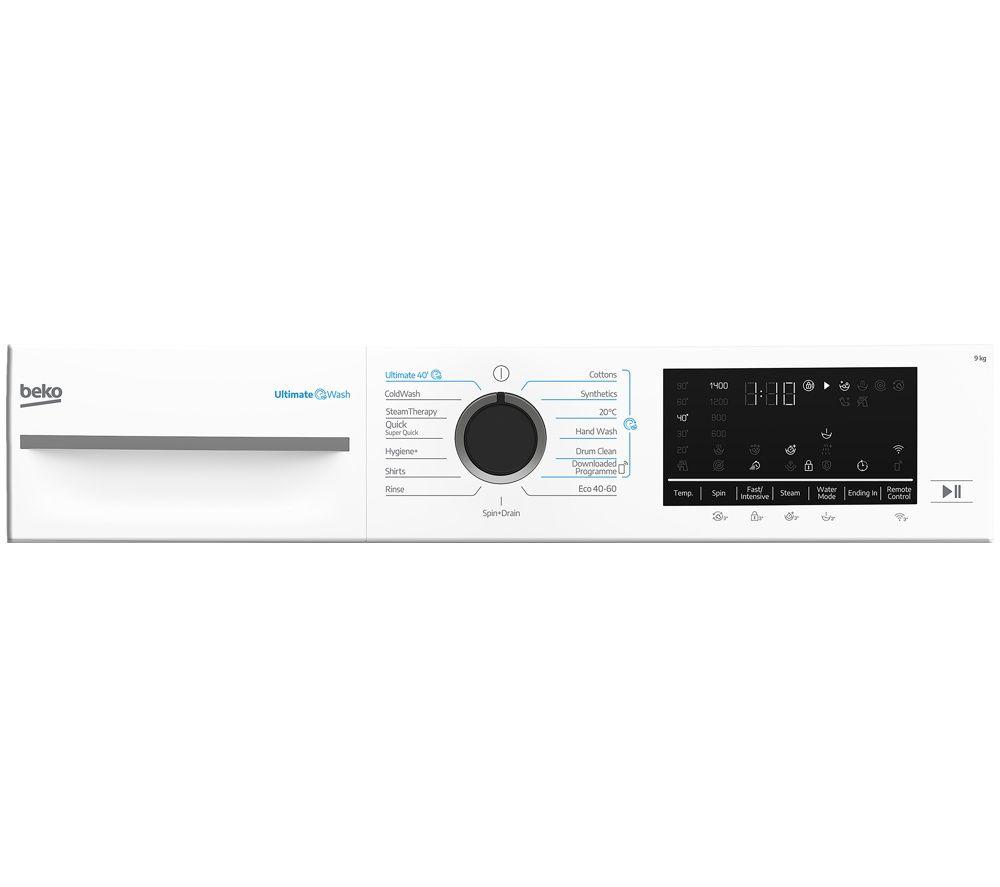 BEKO UltimateWash b500 Pro BM5WT6943TW 9 kg 1400 Spin Washing Machine - White image number 4 of 13