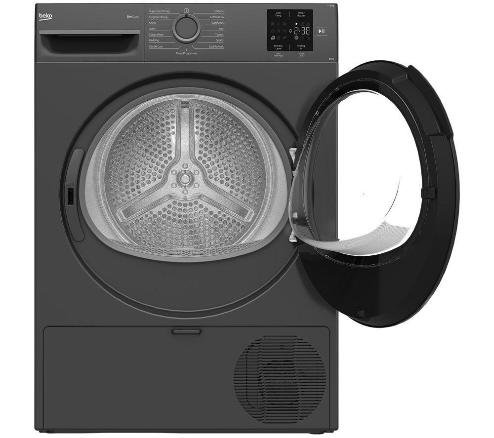 BEKO b100 BM3T3822NNA 8kg Heat Pump Tumble Dryer - Anthracite image number 3 of 8
