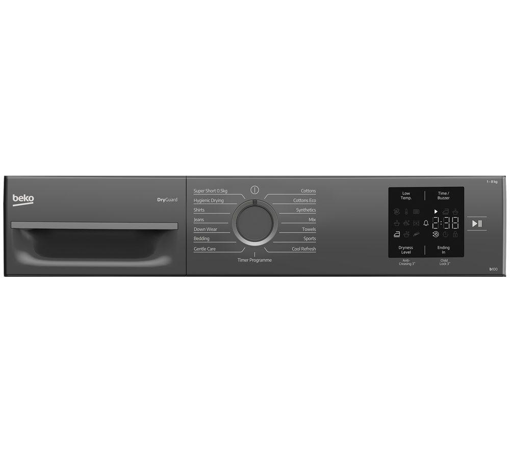 BEKO b100 BM3T3822NNA 8kg Heat Pump Tumble Dryer - Anthracite image number 7 of 8