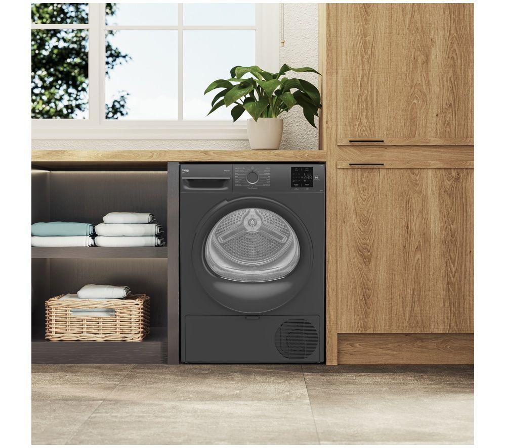 BEKO b100 BM3T3822NNA 8kg Heat Pump Tumble Dryer - Anthracite image number 8 of 8