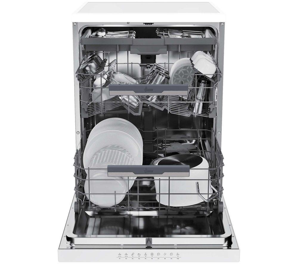 HOOVER H-Dish 700 HF 4A4S3PSW-80 Full-size WiFi-enabled Dishwasher - White image number 4 of 6