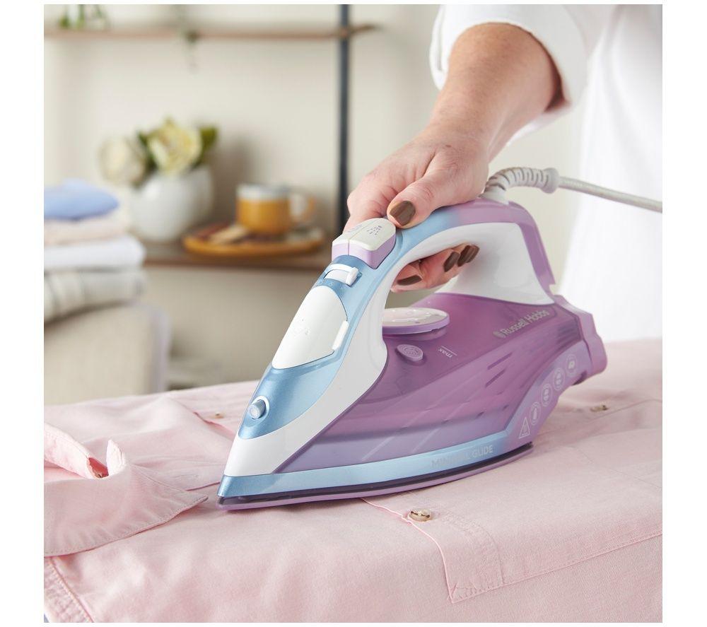 RUSSELL HOBBS Mineral Glide Steam Iron - Lilac & Blue image number 4 of 5