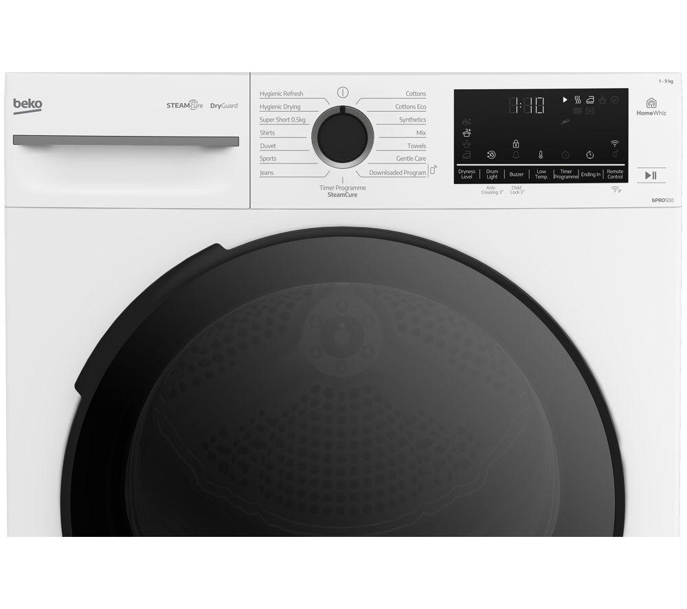 BEKO b300 BM3T3944NW 9 kg Heat Pump Smart Tumble Dryer - White image number 5 of 8