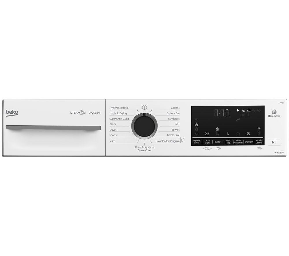 BEKO b300 BM3T3944NW 9 kg Heat Pump Smart Tumble Dryer - White image number 7 of 8
