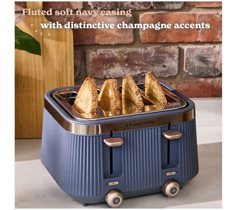 RUSSELL HOBBS Bronte 26772 4-Slice Toaster - Soft Navy image number 3 of 4