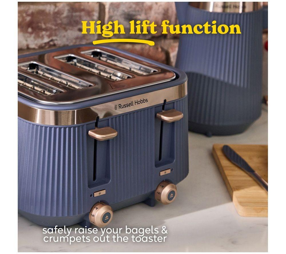 RUSSELL HOBBS Bronte 26772 4-Slice Toaster - Soft Navy image number 4 of 4