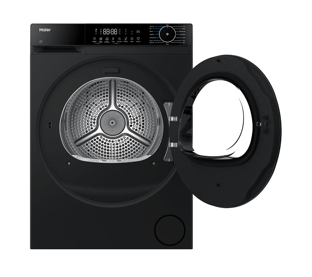 HAIER X Series 5 Plus HD100 D357ABU1-UK WiFi-enabled 10 kg Heat Pump Tumble Dryer - Black Steel image number 2 of 15